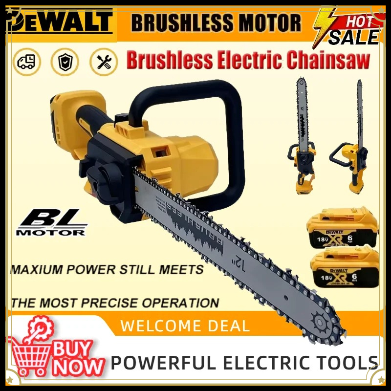 Woodworking Essential Tools - منشار سلسلة لاسلكي من ديوالت بقوة