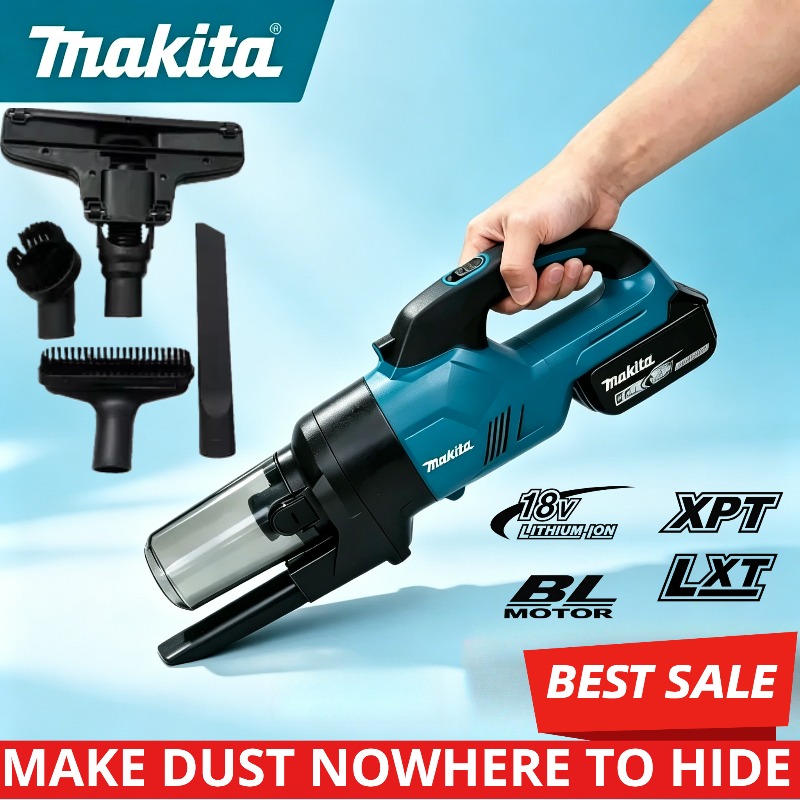 Vacuum Cleaner Woodworking - مكنسة كهربائية لاسلكية من ماكيتا -