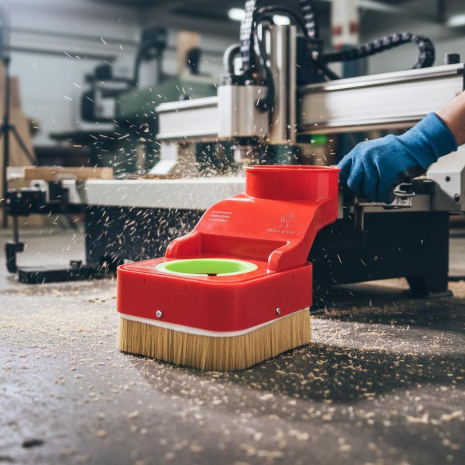 Vacuum Cleaner Woodworking - غطاء غبار لماكينة راوتر CNC، فرشاة