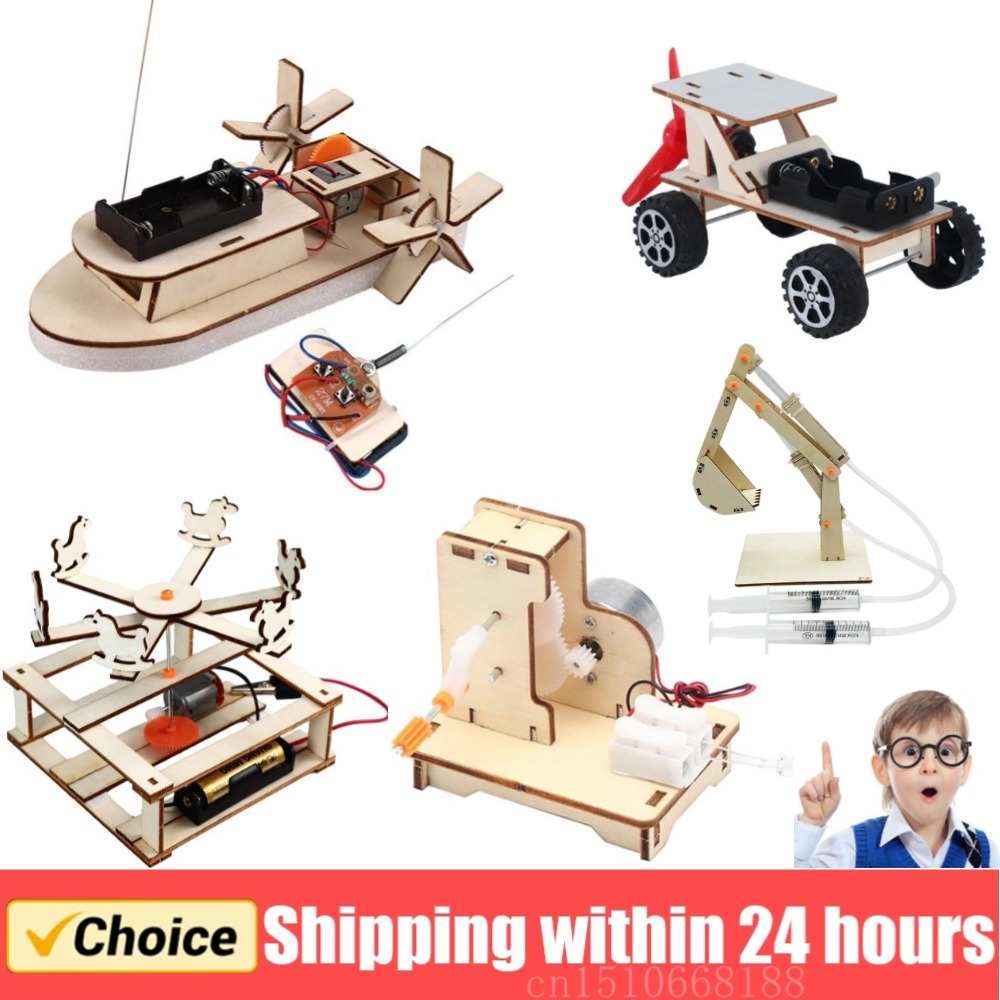 Woodworking Kits For Kids - نموذج قارب خشبي ديي ألعاب العلوم