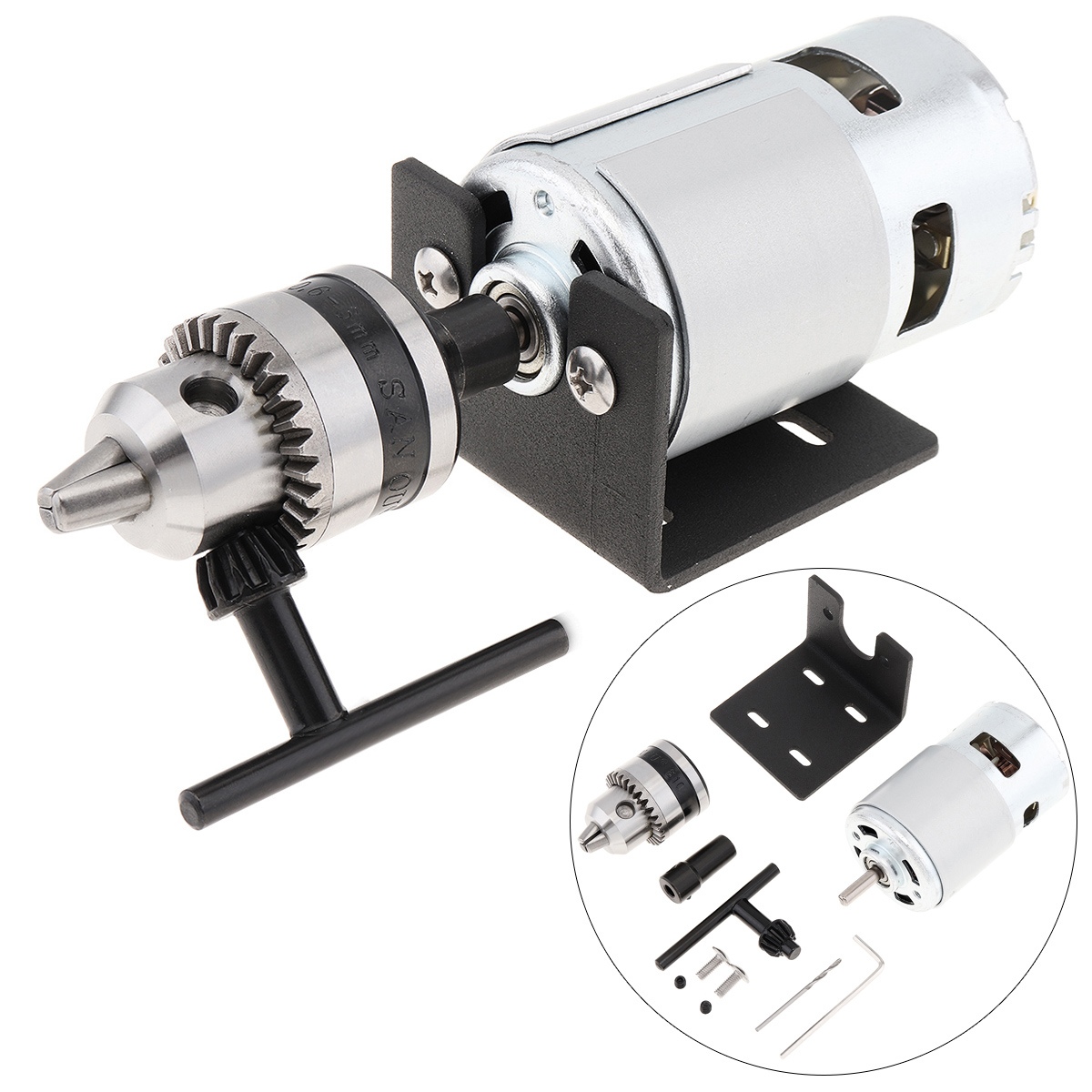Woodworking Lathe Chuck - محرك ضغط مخرطة للقطع والتلميع ،
