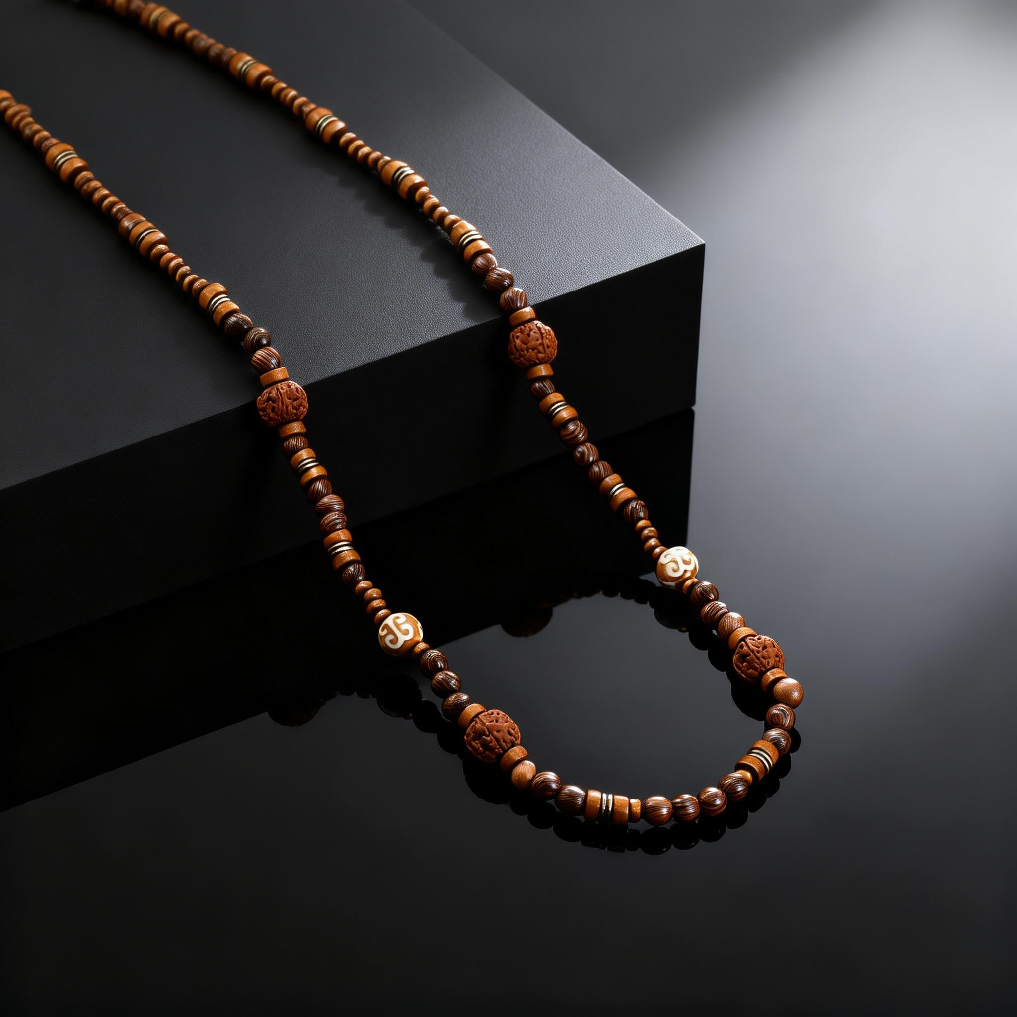 قلادة خرز من خشب الجوز للرجال، - مراجعة Woodworking Nc وسعره