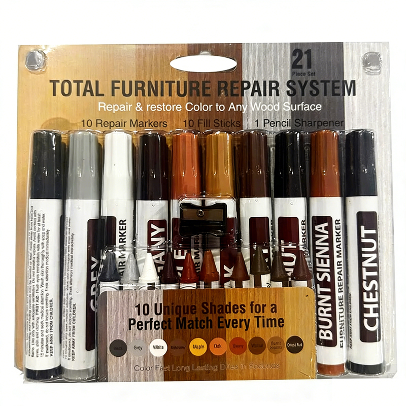 6-12 قطعة من أقلام إصلاح الأثا - مراجعة Woodworking Oil Finish وسعره
