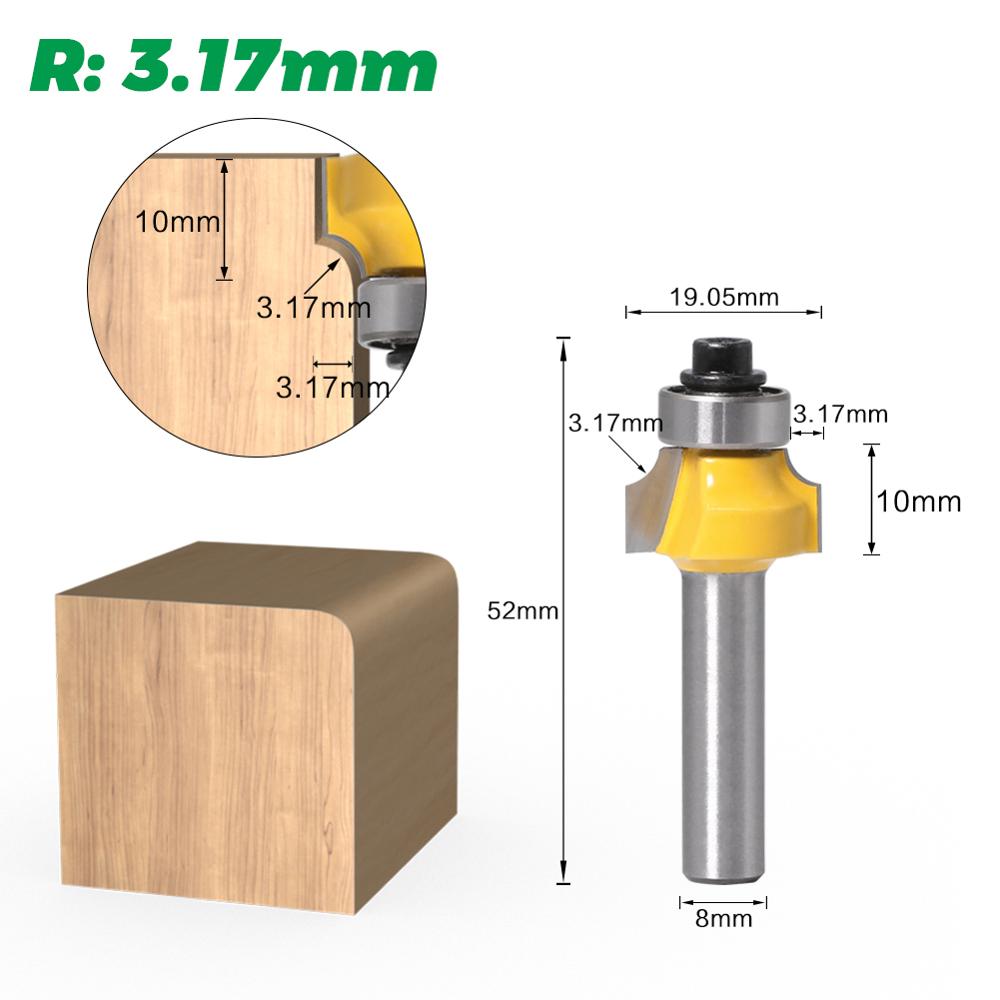 قاطع زوايا دائري بقطر 8 مم مع  - مراجعة Woodworking Nc وسعره