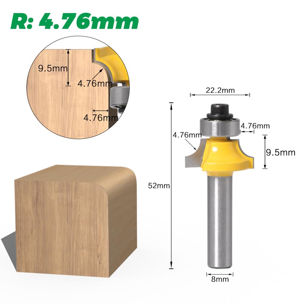 قاطع زوايا دائري بقطر 8 مم مع  - مراجعة Woodworking Nc وسعره