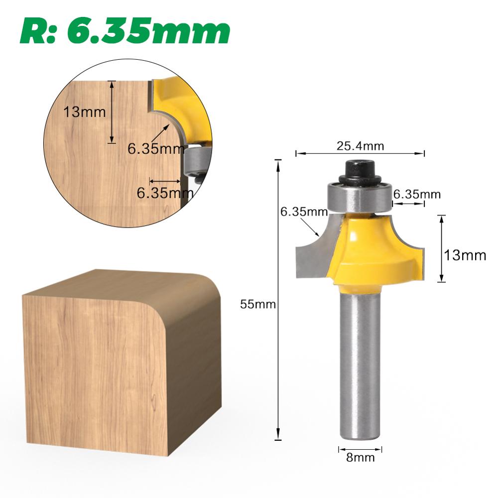 قاطع زوايا دائري بقطر 8 مم مع  - مراجعة Woodworking Nc وسعره
