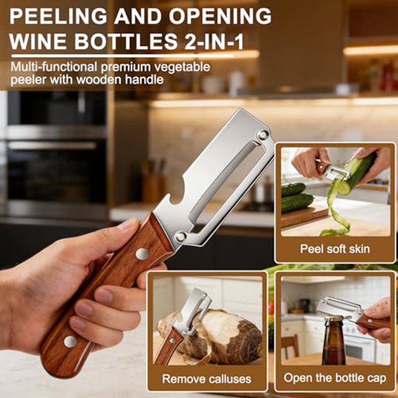 مقشرة خضروات من الفولاذ المقاو - مراجعة Woodworking Hobby وسعره